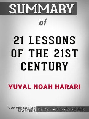 cover image of Summary of 21 Lessons for the 21st Century